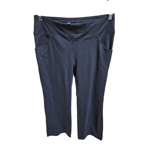 Tuga Womens Black Capri Leggings Activewear Cropped Pants‎ XL Yoga